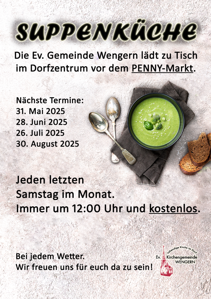 Suppenteller, Löffel, Brot